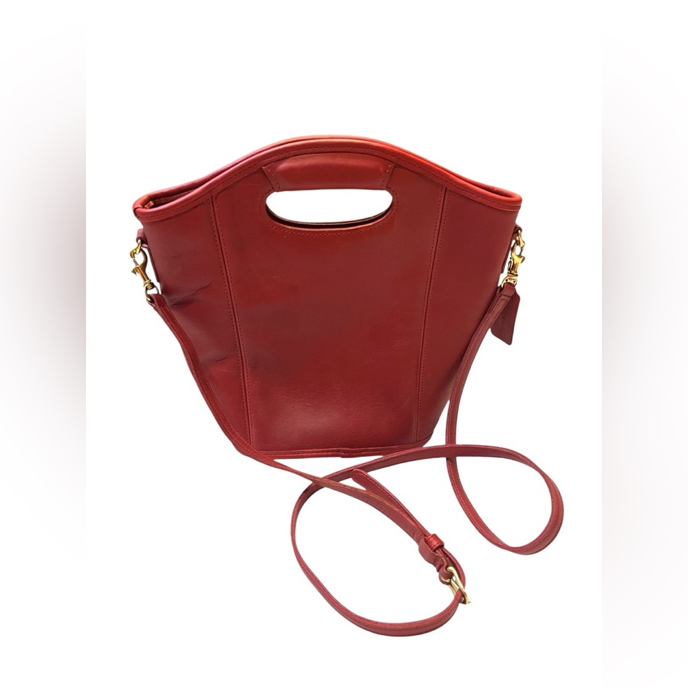 Coach Vintage 9993 Mini Shopper Red Leather Bag